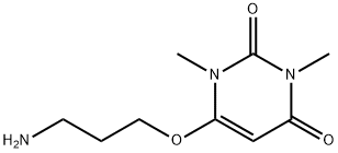 2,4(1H,3H)-Pyrimidinedione, 6-(3-aminopropoxy)-1,3-dimethyl- Structure