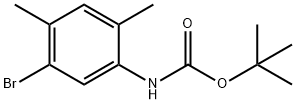 tert-Butyl N-(5-bromo-2,4-dimethylphenyl)carbamate 结构式