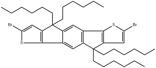 2,7-dibromo-4,4,9,9-tetrahexyl-4,9-dihydro-s-indaceno[1,2-b:5,6-b