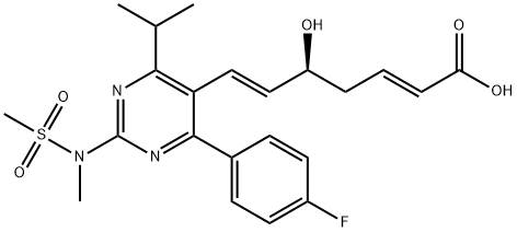 瑞舒伐他汀2,6-二烯杂质钠盐, 2290571-51-4, 结构式