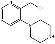 2-Pyridinemethanol, 3-(1-piperazinyl)- 结构式