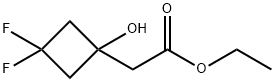 Cyclobutaneacetic acid, 3,3-difluoro-1-hydroxy-, ethyl ester Structure