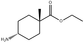 cis-ethyl 4-amino-1-methyl-cyclohexanecarboxylate Struktur
