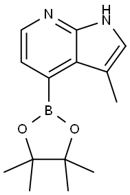 3-甲基-4-(4,4,5,5-四甲基-1,3,2-二氧硼杂环戊烷-2-基)-1H-吡咯并[2,3-B]吡啶, 2304634-64-6, 结构式