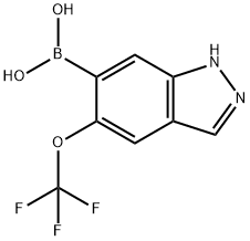 Boronic acid, B-[5-(trifluoromethoxy)-1H-indazol-6-yl]- 结构式