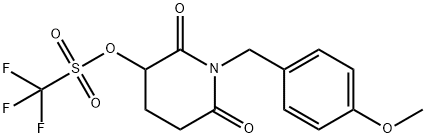 METHANESULFONIC ACID, 1,1,1-TRIFLUORO-, 1-[(4-METHOXYPHENYL)METHYL]-2,6-DIOXO-3-PIPERIDINYL ESTER, 2304754-47-8, 结构式