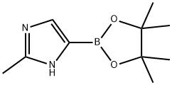 1H-Imidazole, 2-methyl-5-(4,4,5,5-tetramethyl-1,3,2-dioxaborolan-2-yl)- Struktur
