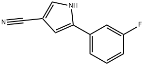 5-(3-FLUOROPHENYL)-1H-PYRROLE-3-CARBONITRILE, 2304978-33-2, 结构式
