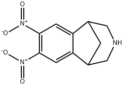 1,5-Methano-1H-3-benzazepine, 2,3,4,5-tetrahydro-7,8-dinitro- Struktur