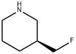 Piperidine, 3-(fluoromethyl)-, (3S)- Structure