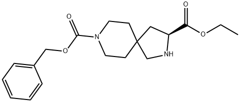8-苄基3-乙基(S)-2,8-二氮杂螺[4.5]癸烷3,8-二羧酸酯,2306247-74-3,结构式