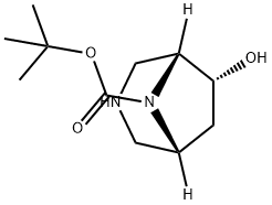 3,8-Diazabicyclo[3.2.1]octane-8-carboxylic acid, 6-hydroxy-, 1,1-dimethylethyl ester, (1R,5R,6R)-|(1S,5S,6R)-6-羟基-3,8-二氮杂双环[3.2.1]辛烷-8-羧酸叔丁酯