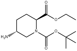 (2S,5R)-1-Boc-5-amino-piperidine-2-carboxylic acid ethyl ester, 2306248-46-2, 结构式