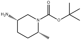 1-Piperidinecarboxylic acid, 5-amino-2-methyl-, 1,1-dimethylethyl ester, (2R,5S)… Structure