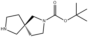 2,7-Diazaspiro[4.4]nonane-2-carboxylic acid, 1,1-dimethylethyl ester, (5S)- Structure