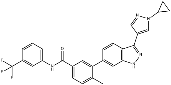 FGFR1/DDR2 inhibitor 1, 2308497-58-5, 结构式