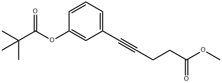 5-(3-(新戊酰氧基)苯基)戊-4-炔酸甲酯, 2316820-47-8, 结构式