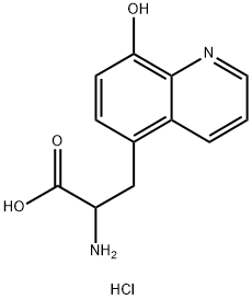 2-氨基-3-(8-羟基喹啉-5-基)丙酸二盐酸盐, 23218-76-0, 结构式