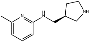 2-Pyridinamine, 6-methyl-N-[(3S)-3-pyrrolidinylmethyl]- 结构式