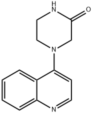 2-Piperazinone, 4-(4-quinolinyl)- Structure