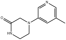 2-Piperazinone, 4-(5-methyl-3-pyridinyl)- Structure