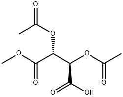 (R,R)-Tartaric Acid Monomethyl Ester Diacetate Structure