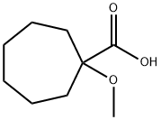 Cycloheptanecarboxylic acid, 1-methoxy- Structure