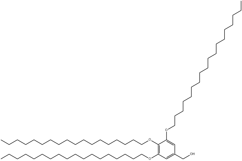 Benzenemethanol, 3,4,5-tris(octadecyloxy)- Struktur