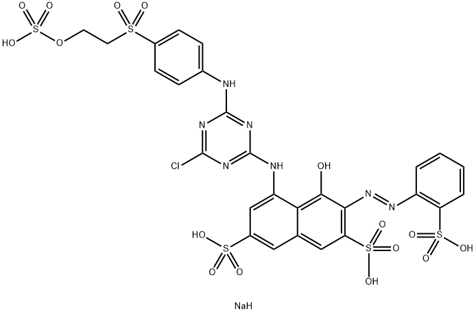 C.I.リアクティブレッド227 化学構造式