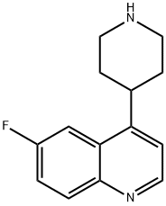 6-Fluoro-4-(4-piperidinyl)quinoline 结构式