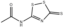 N-(5-sulfanyl-3H-1,2,4-dithiazol-3-ylidene)acetamide 化学構造式