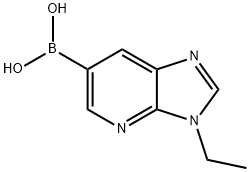 (3-乙基-3H-咪唑并[4,5-B]吡啶-6-基)硼酸, 2346513-09-3, 结构式