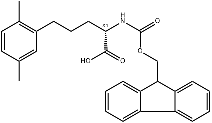 Fmoc-2-amino-5-phenyl(2,5-Dimethyl)-L-pentanoic acid Structure