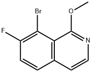 8-溴-7-氟-1-甲氧基异喹啉, 2349397-49-3, 结构式