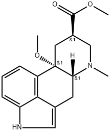 10-Methoxy-6-methylergoline-8β-carboxylic acid methyl ester Struktur