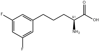 (S)-FMOC-2-氨基-5-(3,5-二氟苯基)戊酸, 2349727-63-3, 结构式