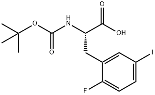 Boc-L-Phe(2-F,5-I)-OH Structure