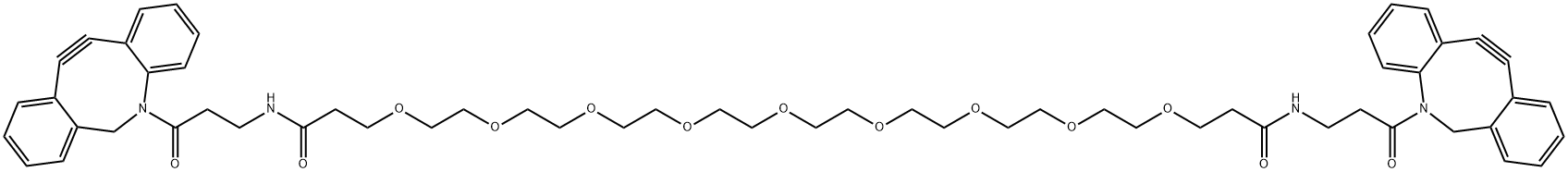二苯并环辛炔-九聚乙二醇-二苯并环辛炔,2353409-50-2,结构式