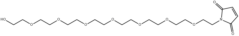 Mal-PEG8-alcohol 结构式