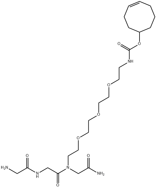 GLY-GLY-GLY-三聚乙二醇-反式环辛烯 结构式