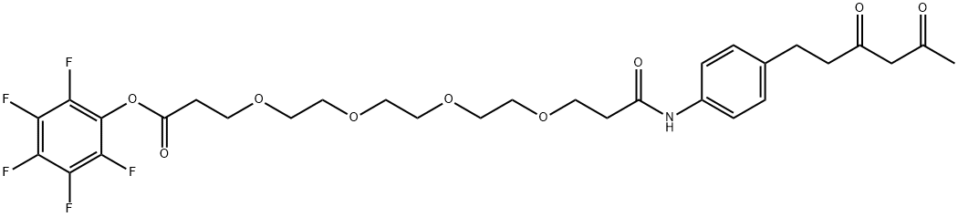 Diketone-PEG4-PFP ester Structure