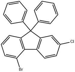 9H-Fluorene, 5-bromo-2-chloro-9,9-diphenyl-, 2356108-21-7, 结构式
