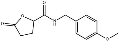 2-Furancarboxamide, tetrahydro-N-[(4-methoxyphenyl)methyl]-5-oxo- Struktur