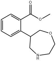 Benzoic acid, 2-(hexahydro-1,4-oxazepin-6-yl)-, methyl ester 结构式