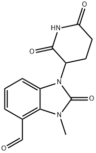 1H-Benzimidazole-4-carboxaldehyde, 1-(2,6-dioxo-3-piperidinyl)-2,3-dihydro-3-methyl-2-oxo-|1-(2,6-二氧代哌啶-3-基)-3-甲基-2-氧代-2,3-二氢-1H-苯并[D]咪唑-4-甲醛