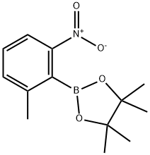 1,3,2-Dioxaborolane, 4,4,5,5-tetramethyl-2-(2-methyl-6-nitrophenyl)-,2361310-64-5,结构式