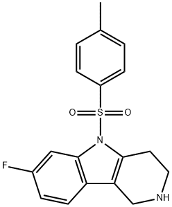 1H-Pyrido[4,3-b]indole, 7-fluoro-2,3,4,5-tetrahydro-5-[(4-methylphenyl)sulfonyl]- Structure
