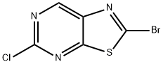 Thiazolo[5,4-d]pyrimidine, 2-bromo-5-chloro- Structure