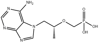 Phosphonic acid, P-[[(1R)-2-(6-amino-7H-purin-7-yl)-1-methylethoxy]methyl]- Structure