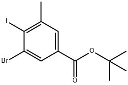 tert-butyl 3-Bromo-4-iodo-5-methylbenzoate Structure